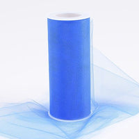 Royal Blue Tulle 6 inch Roll 25 Yards - artcovecrafts.com
