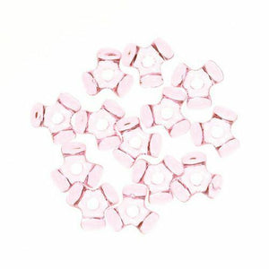 11 mm Acrylic Pink Tri Beads Bulk 1,000 Pieces - artcovecrafts.com