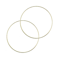 12 Inch Gold Large Metal Craft Ring 1 Piece | artcovecrafts.com