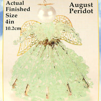 August Birthstone Angel Christmas Ornament Kit - artcovecrafts.com