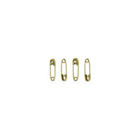Gold Safety Pins Bulk Size 0 - 0.875 Inch 1440 Pieces Premium Quality - artcovecrafts.com