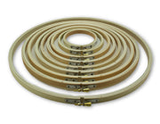 Wooden Embroidery Hoops Set Assorted Sizes 10 Hoops - artcovecrafts.com