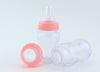 4.25 inch Fillable Plastic Mini Baby Bottles Pink Cap 24 Pieces Baby Shower Shower Favors - artcovecrafts.com