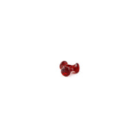 11 mm Acrylic Christmas Red Tri Beads Bulk 1,000 Pieces - artcovecrafts.com