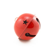 2.75 Inch 70mm Jumbo Large Red Jingle Bell with Star Cutouts 1 Piece - artcovecrafts.com