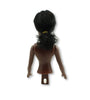 8 inch Plastic Craft Doll - Pillow Doll- Half Body Black Skin Black Hair 1 Piece - artcovecrafts.com