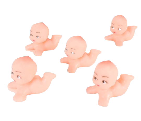 Inch Mini Kewpie Plastic Dolls 12 Pieces Baby Shower Favors