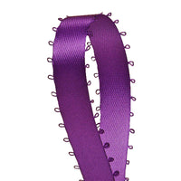 3/8 inch Purple Green Picot Edge Satin Ribbon 50 Yard Roll - artcovecrafts.com