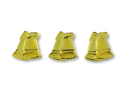 Gold Mini Double Wedding Bells Acrylic Charms Capias 24 Pieces