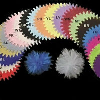 Purple Tulle Circle 9 inch Pointed Edge 18 Pieces - artcovecrafts.com
