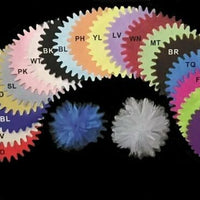 Brown Tulle Circle 9 inch Pointed Edge 18 Pieces - artcovecrafts.com