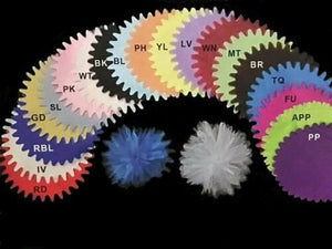 Fushsia Tulle Circle 9 inch Pointed Edge 18 Pieces - artcovecrafts.com