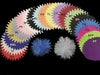 Turquoise Tulle Circle 9 inch Pointed Edge 18 Pieces - artcovecrafts.com