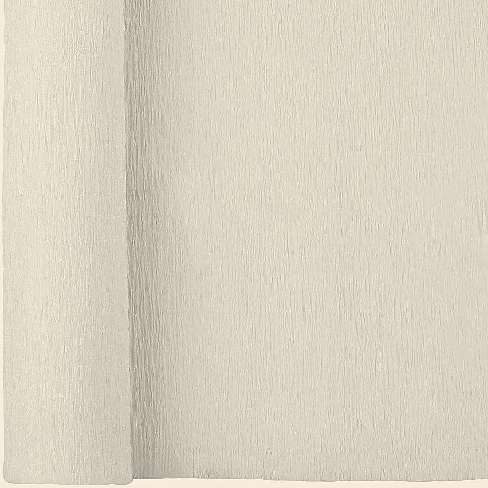 Ivory Crepe Paper Sheets Folds 20 inch. X 8 ft.