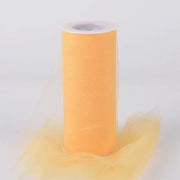 Gold Tulle 6 inch Roll 25 Yards - artcovecrafts.com