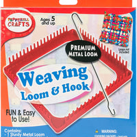 Pepperell Weaving Pot Holder Loops Metal Loom & Hook Set