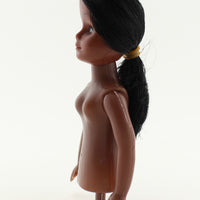 5 inch Plastic Craft Doll -Half Body Doll Pick- Black Skin 1 Piece - artcovecrafts.com