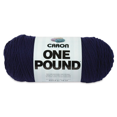 Caron One Pound Yarn Midnight Blue