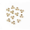 11 mm Acrylic Champagne Tri Beads 1,000 Pieces - artcovecrafts.com