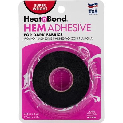 HeatnBond Hem Iron-On Adhesive for Dark Fabrics-Super 0.75