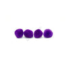 0.5 inch Purple Tiny Craft Pom Poms 100 Pieces - artcovecrafts.com