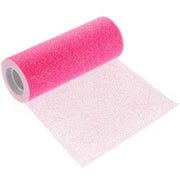 Fuschia Glitter Tulle Roll 6 inch by 10 Yards