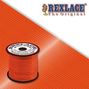 Orange Plastic Rexlace 100 Yards - artcovecrafts.com