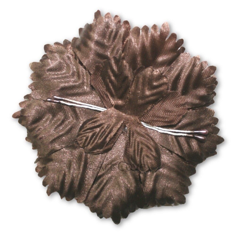 Brown Capia Flowers Flat Carnation Capia Base for Corsages 12 Pieces - artcovecrafts.com