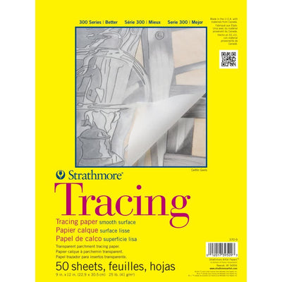 11x14 inch Strathmore 300 Series Tracing Paper Pad 50 Sheets 370-11