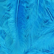 Turquoise Fluff Marabo Craft Feathers 10.5 Grams