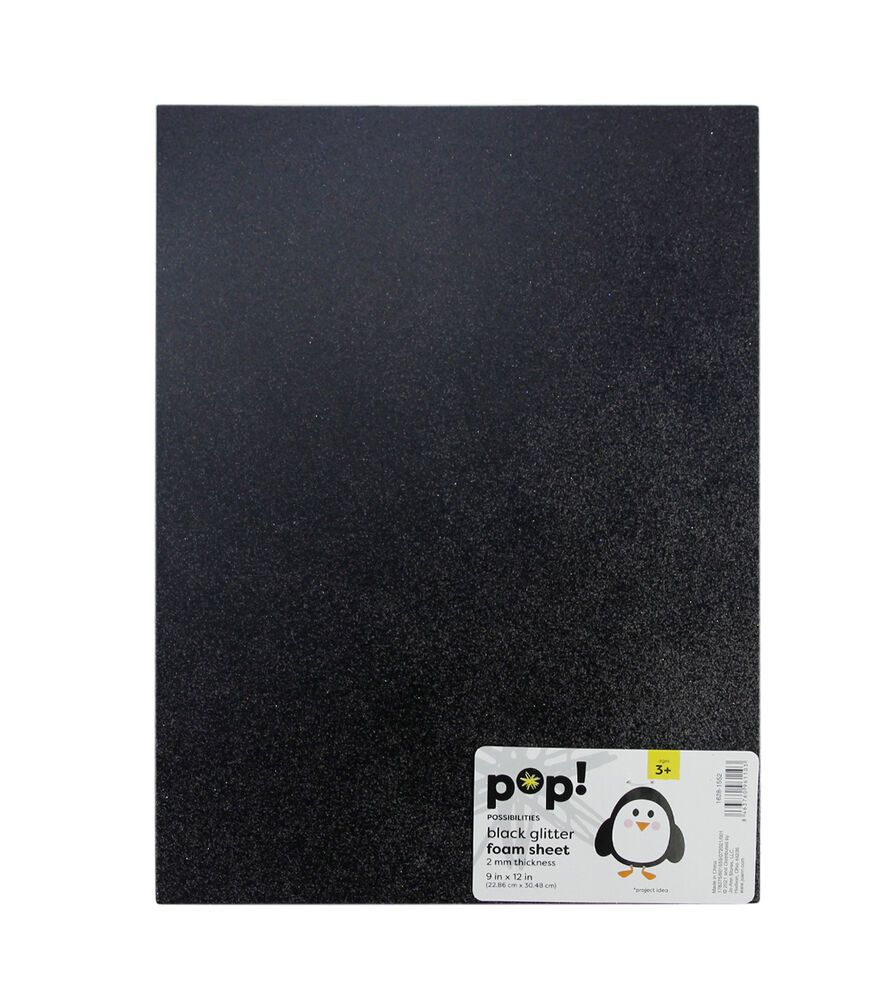 Black EVA Foam Sheets, 2Mm Thick, 6 X 9 Inch, Handicraft Foam Paper, 12  Sheets