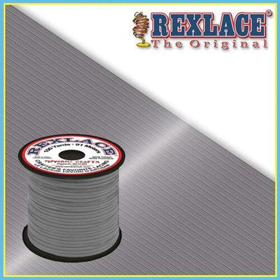 Grey Plastic Rexlace 100 Yard Roll - artcovecrafts.com