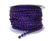 4mm Purple Plastic Fused Pearls Garland Strands for Decorating & Crafts 24 Yards - artcovecrafts.com