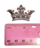 Pink Mini Crown Acrylic Charm Capias 24 Pieces