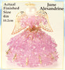 June Birthstone Angel Christmas Ornament Kit - artcovecrafts.com