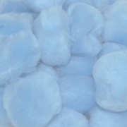 2 Inch Light Blue Craft Pom Pom 25 Pieces - artcovecrafts.com