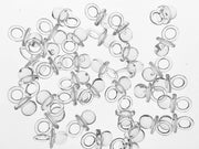 0.5 x 0.75 Inch Plastic Mini Clear Baby Pacifiers Bulk 144 Pieces