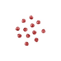 8mm Faceted Plastic Beads Transparent Christmas Red Bulk 1,000 Pieces - artcovecrafts.com