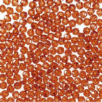 8mm Faceted Plastic Beads Transparent Root Beer Bulk 1,000 Pieces - artcovecrafts.com