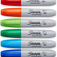 Sharpie Chisel Tip Permanent Markers Set 8 Assorted Colors