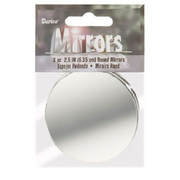 2.5" Darice Round Mirrors 3 Pieces 1633-83 - artcovecrafts.com