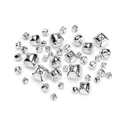 Darice Silver Bells Assorted Sizes 43 Pieces 1090-62 - artcovecrafts.com