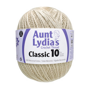 Aunt Lydia's Classic Crochet Thread Size 10 Value 1000 Yards Natural - artcovecrafts.com