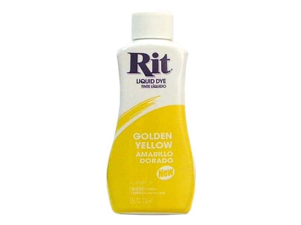 Golden Yellow Rit Dye Liquid All Purpose 8oz