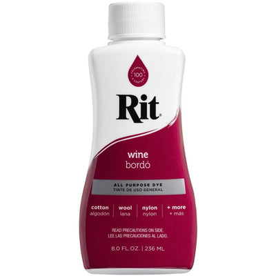 Wine Rit Dye Liquid All Purpose 8oz