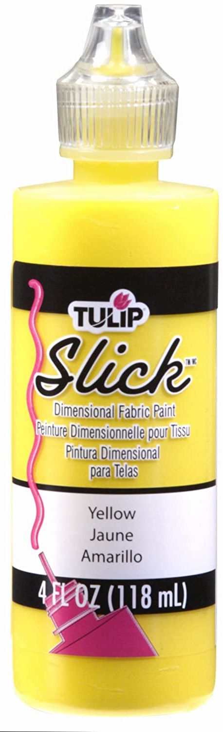 Yellow Slick Tulip Dimensional Fabric Paint 4oz