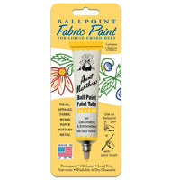 Dark Yellow Aunt Martha's Ballpoint Embroidery Fabric Paint Tube Pens 1 oz - artcovecrafts.com