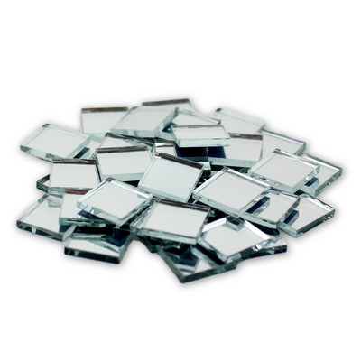 Small Glass Oval Craft Mirrors Bulk 100 Pieces Mirror Mosaic Tiles 22x10mm