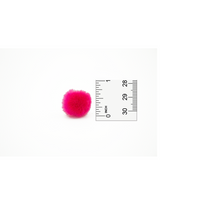 0.75 inch Neon Pink Mini Craft Pom Poms 100 Pieces - artcovecrafts.com