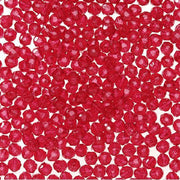12mm Transparent Christmas Red Faceted Beads 144 Pieces - artcovecrafts.com